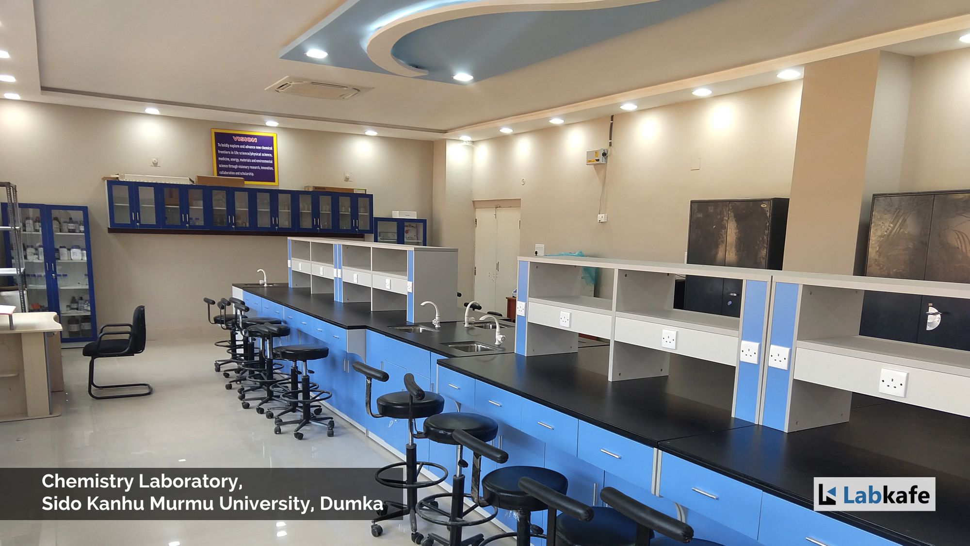 Labkafe, laboratory equipment installed at Sido Kanhu Murmu University.
