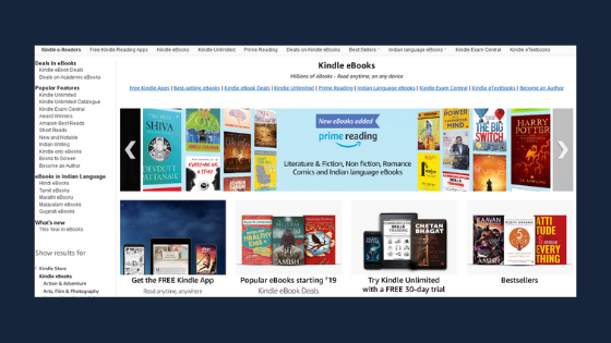 Amazon Kindle ebooks
