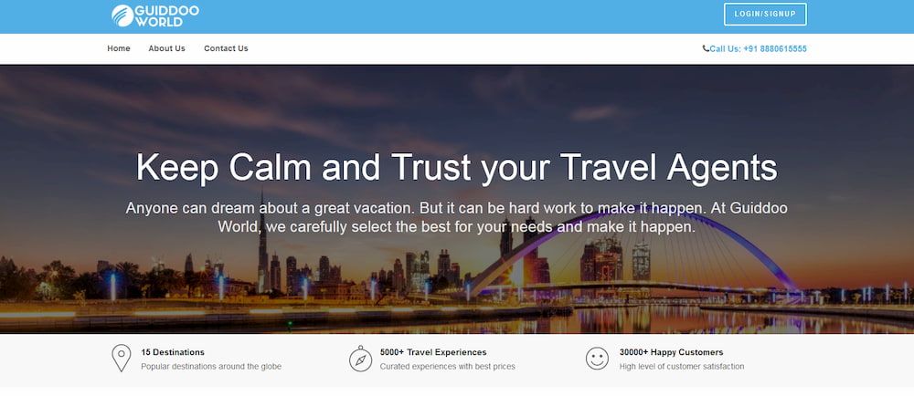 Guiddoo homepage