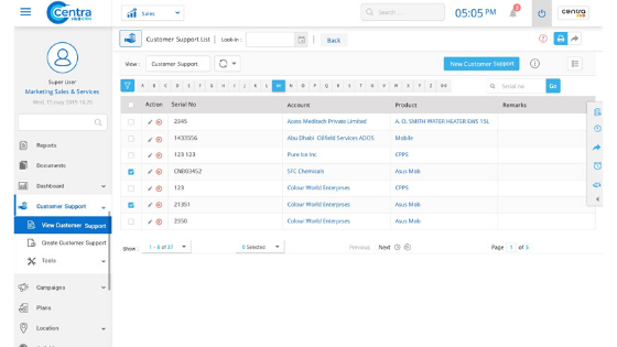 Centra hub CRM