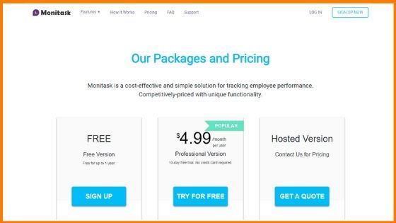 Monitask Pricing