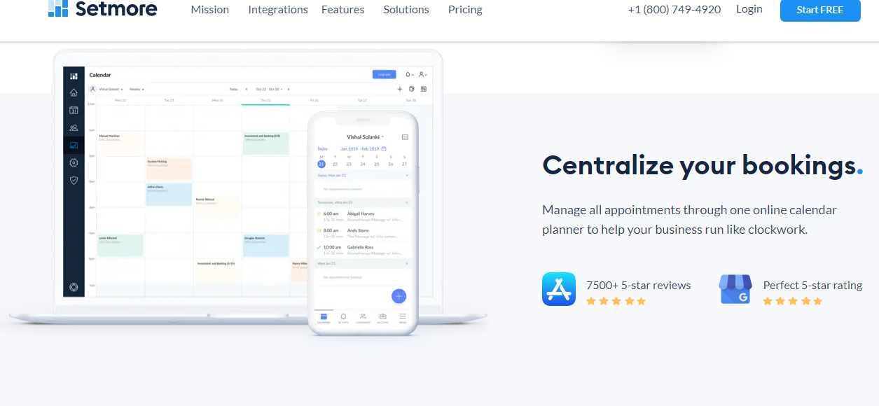 Setmore Online Appointment Scheduling Software