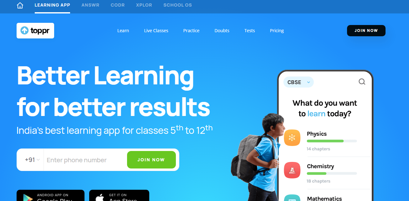 Toppr Learning Application