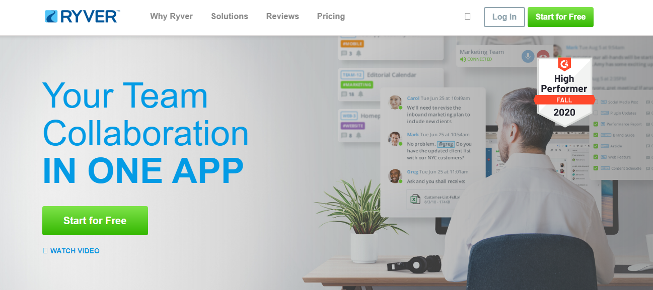 Ryver Teams Chatting App