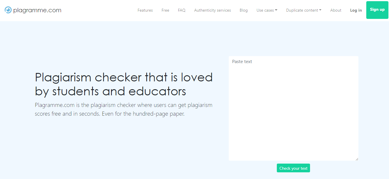 Plagramme Plagiarism Checker