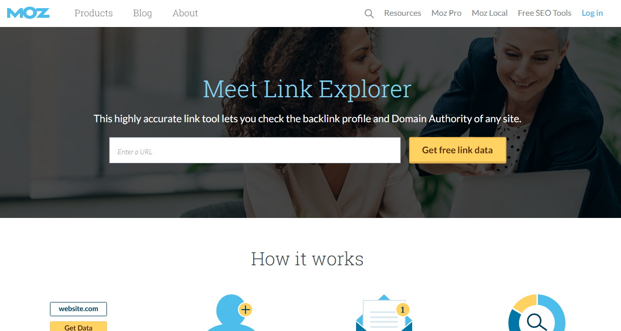 Moz Pro Backlink checker
