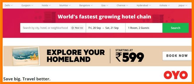 travel based startups