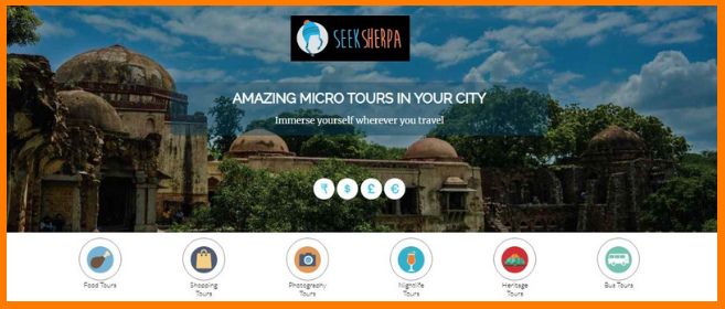 SeekSherpa's homepage