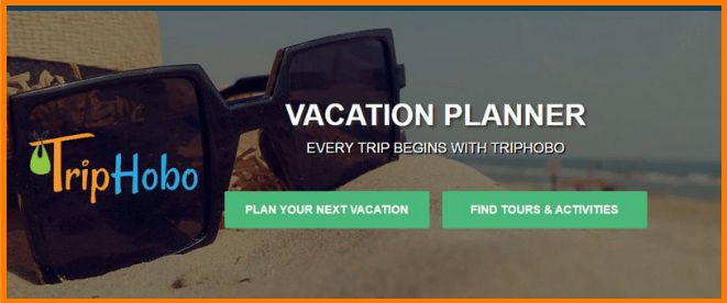 TripHobo's homepage