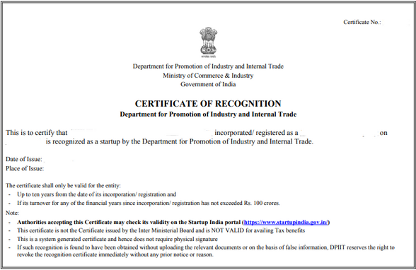 Sample Certificate