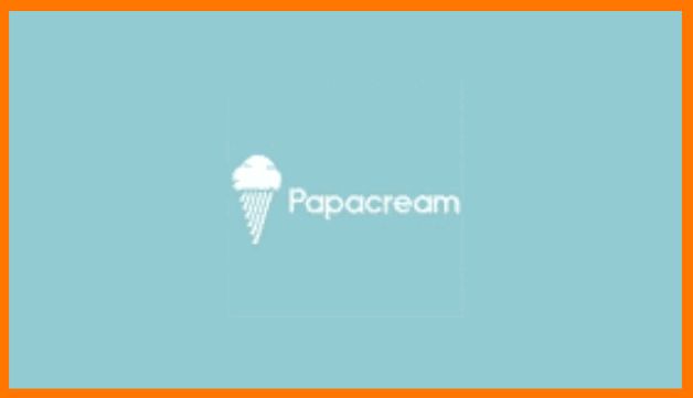 Papacream Ice Cream Logo