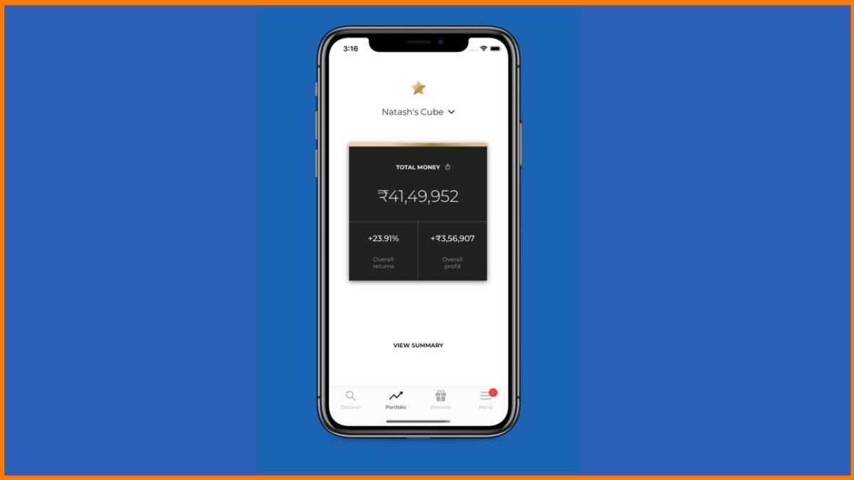 Cube Wealth App Screenshots