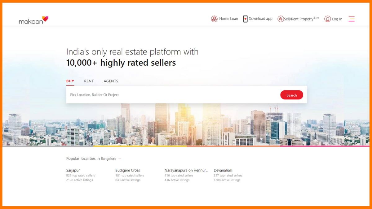 Makaan Homepage