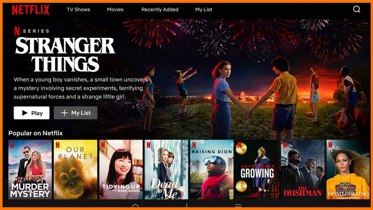 Netflix Homepage