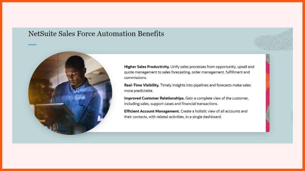 Oracle NetSuite - Best Sales Management Tools