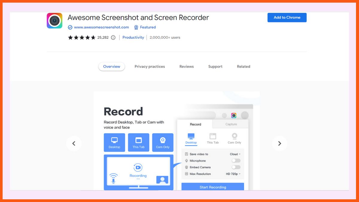 screen recorder chrome extension