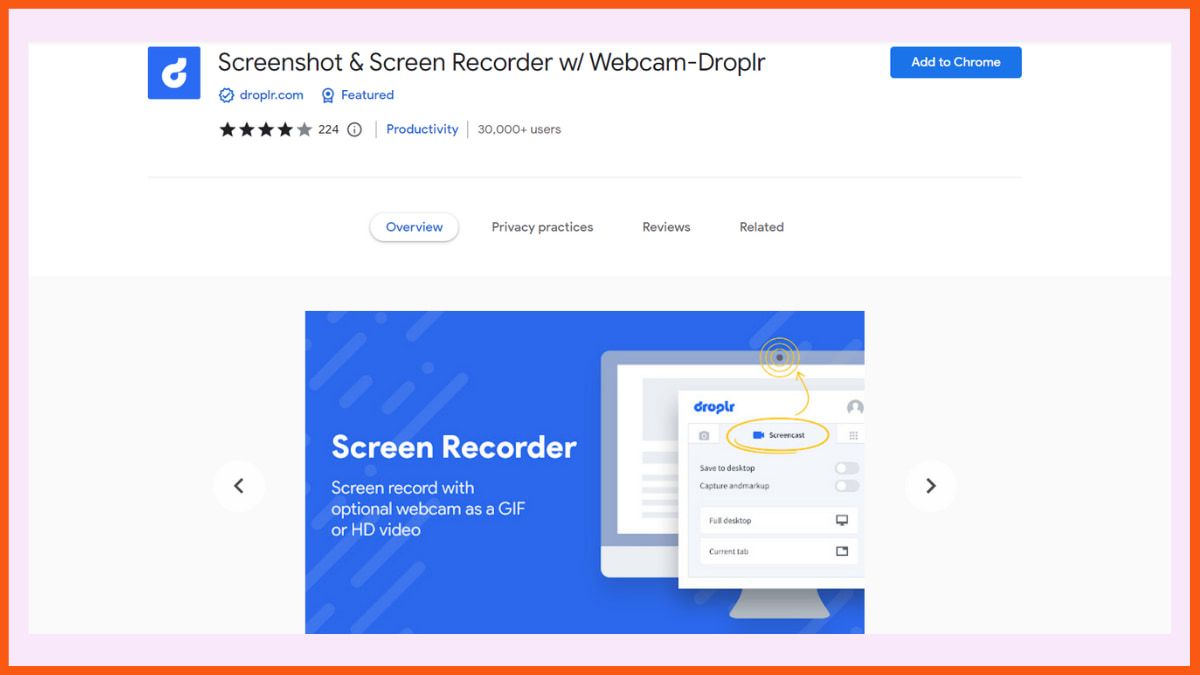 Droplr - Best Screen Recording Chrome Extension