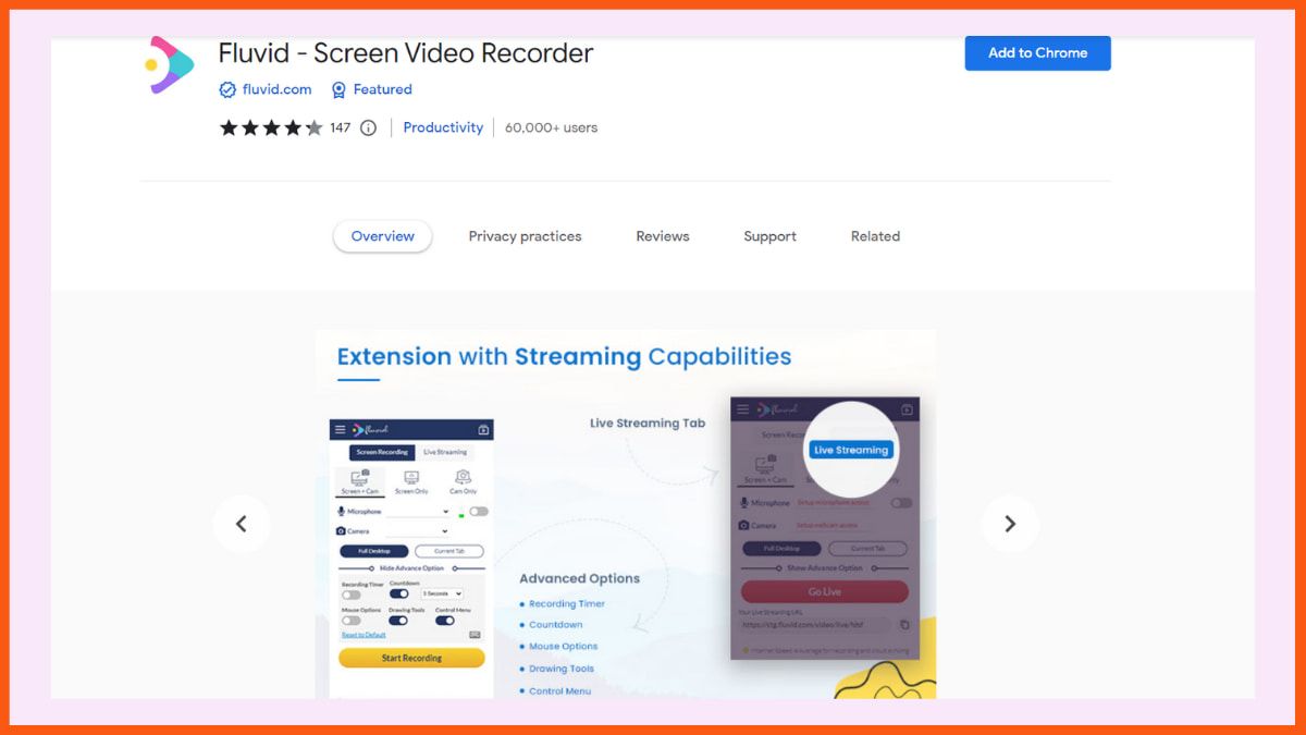 Fluvid - Best Screen Recording Chrome Extension