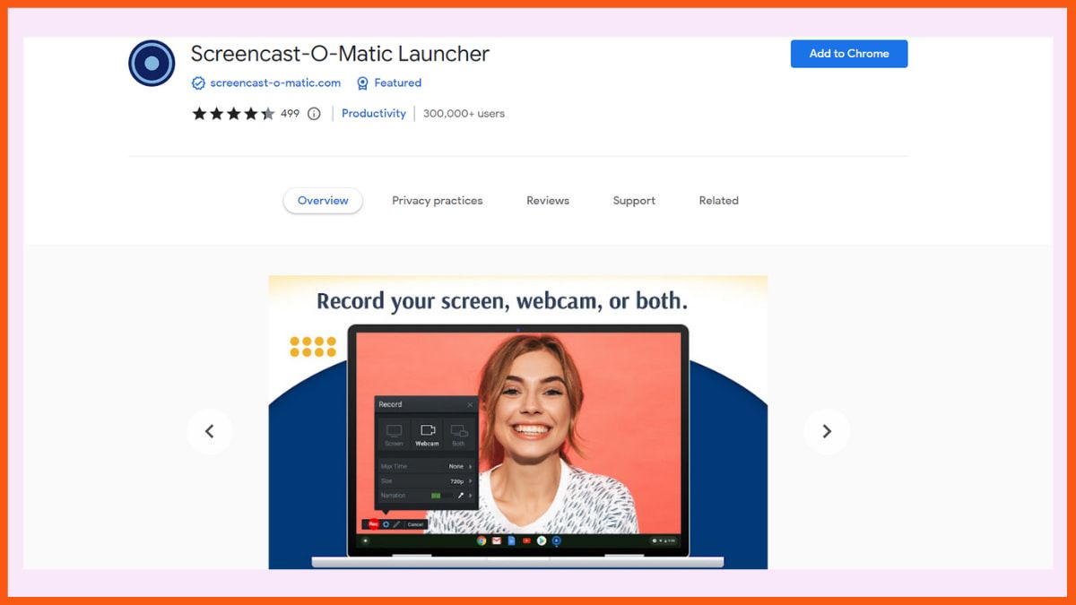 Screencast-O-Matic - Best Screen Recording Chrome Extension