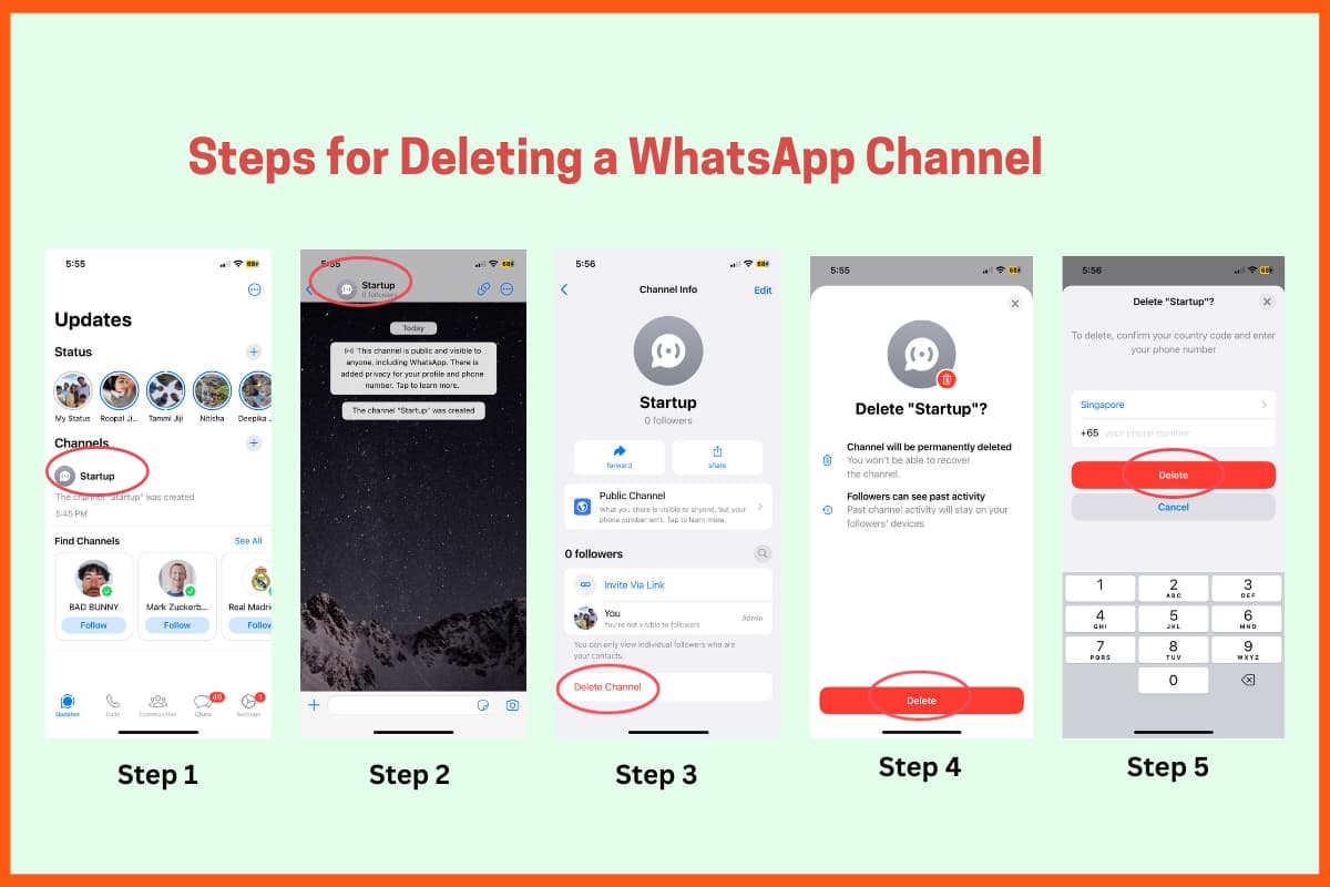 Deleting a WhatsApp Channel