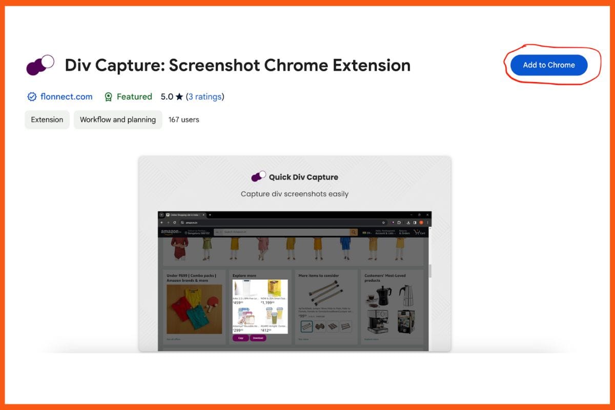 Step 2 for Downloading Google Chrome Screenshot Extension for Free