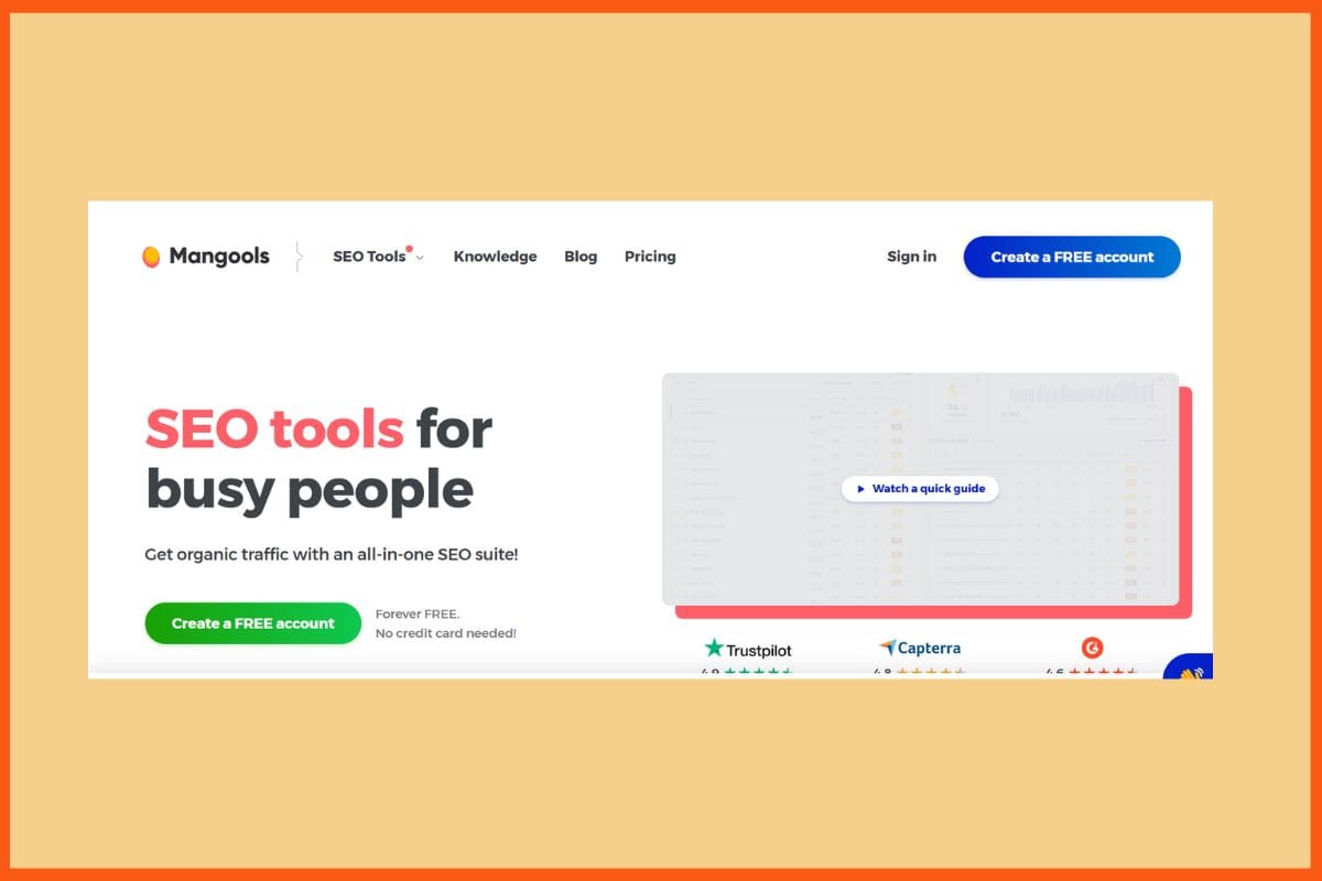 Mangools - Keyword Rank Tracker Tool