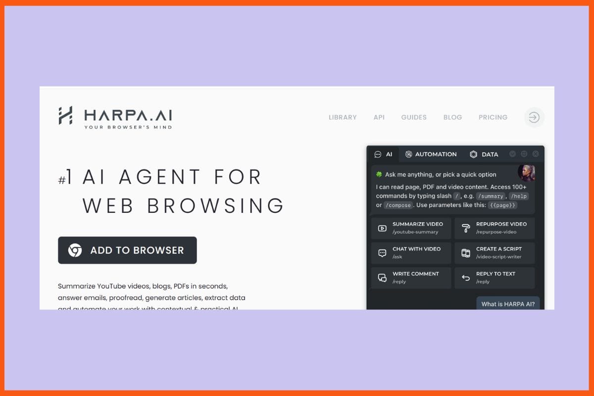 Harpa AI  - Best AI Instagram Post Generators
