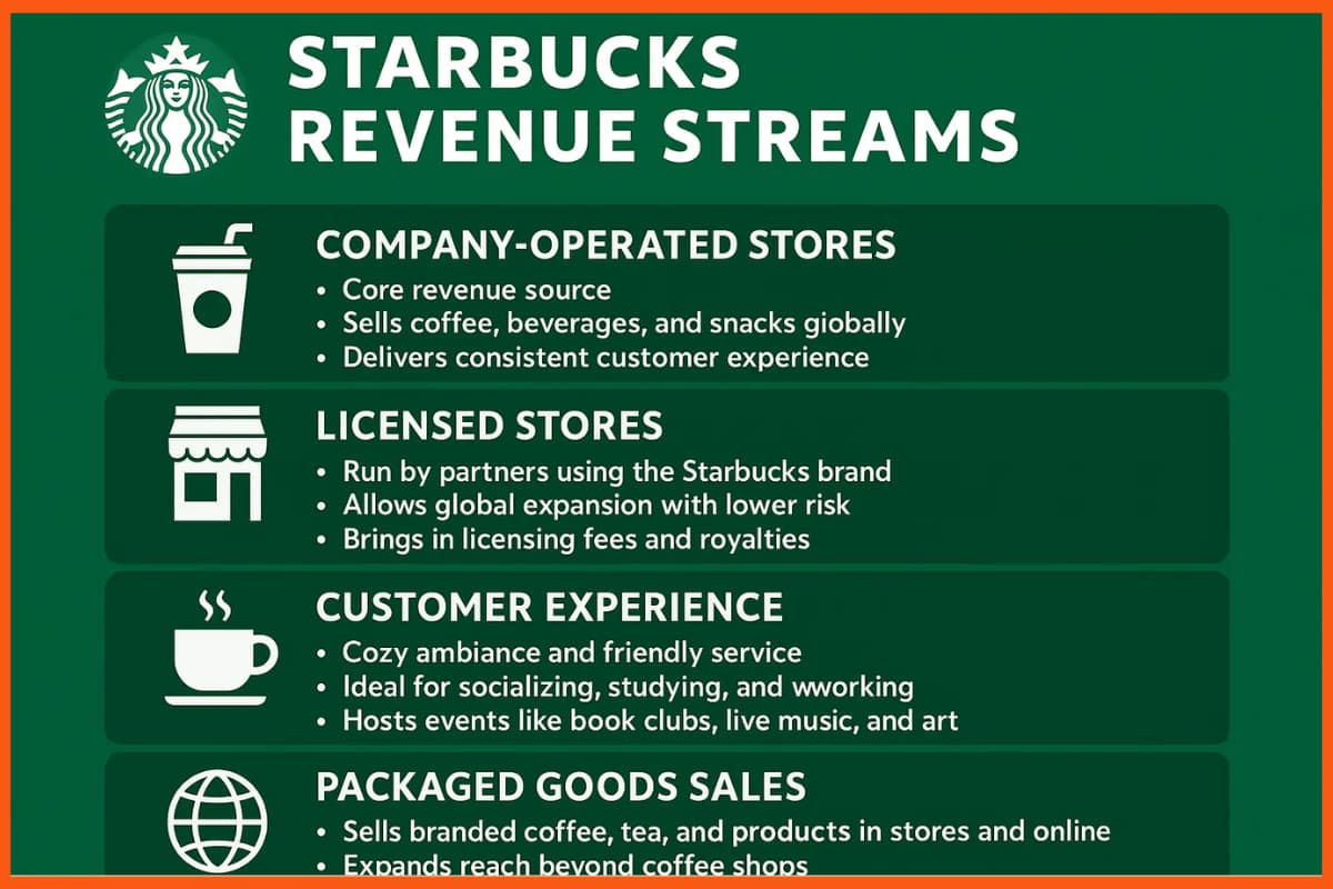 Starbucks Revenue Streams | Starbucks Revenue Model | How Does Starbucks Make Money