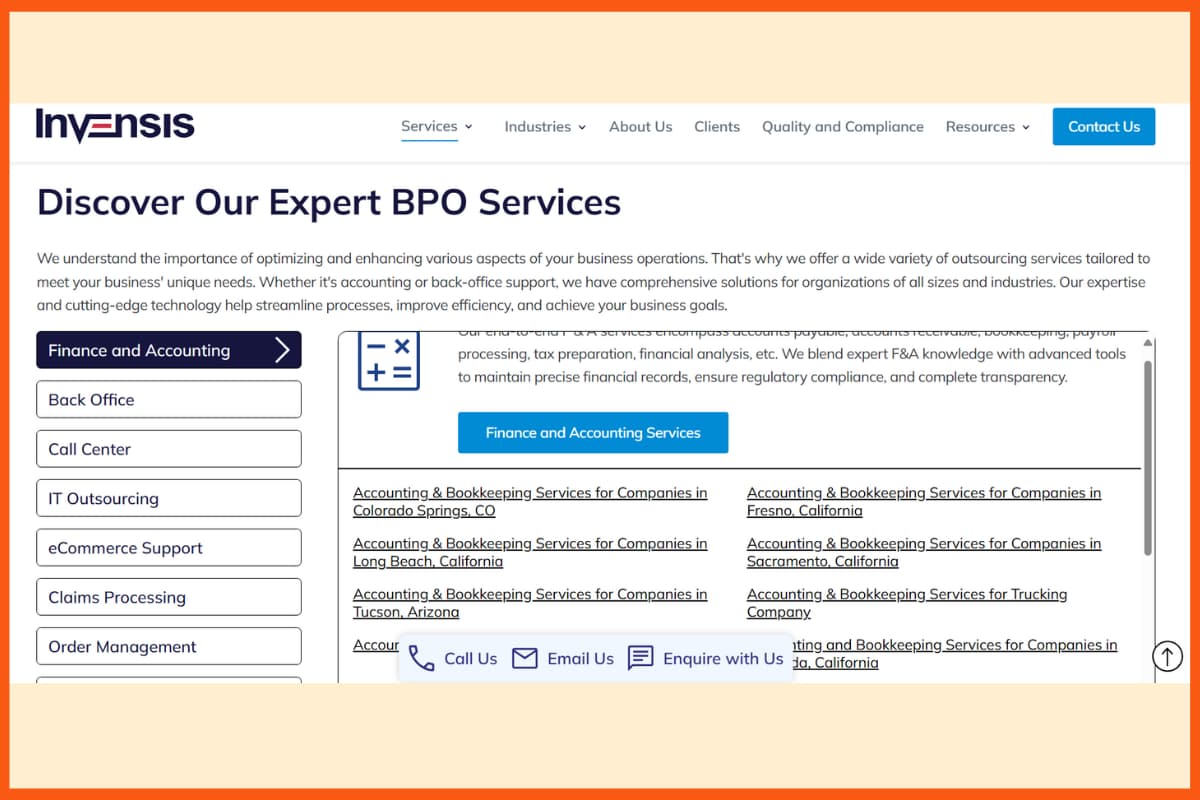 Top BPO Companies in India - Invensis Inc.