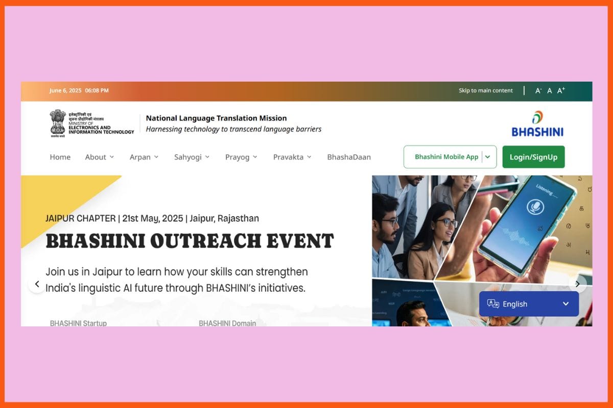 Digital India Bhashini - Top AI-Powered Projects in the Indian Agriculture Sector