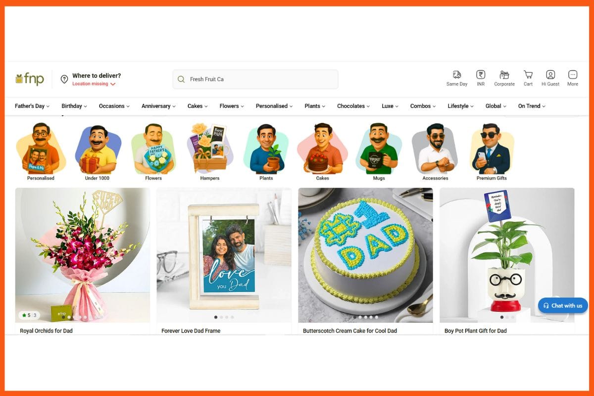 Ferns N Petals (FNP) - Indian Brands for Father’s Day Gifting