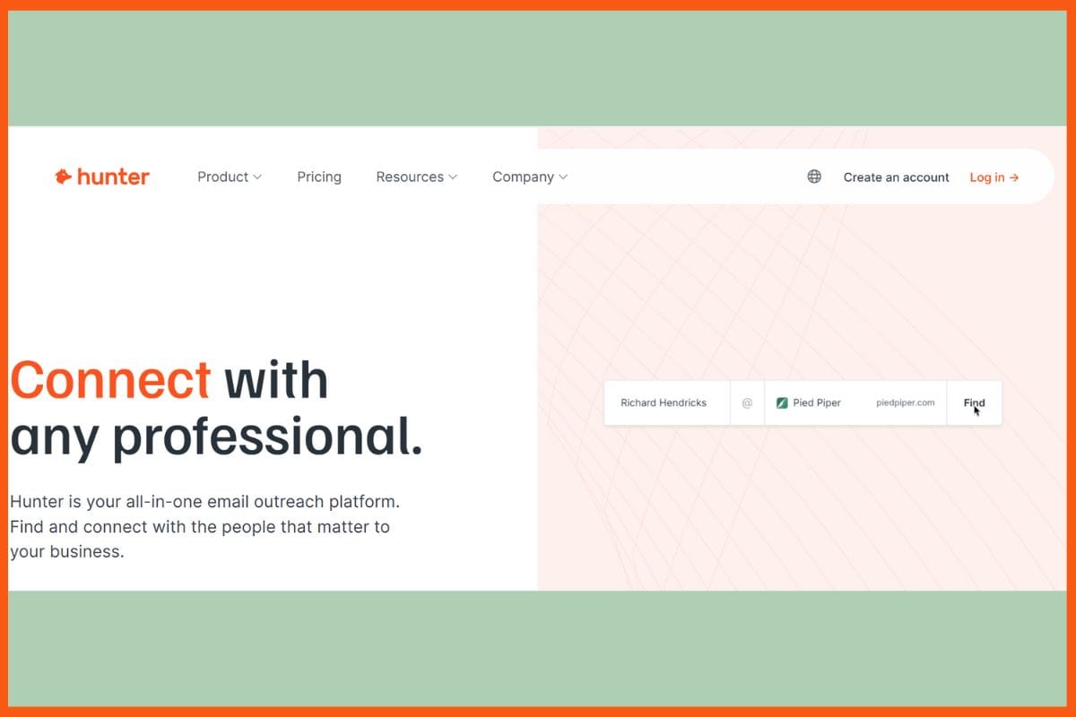 Hunter.io - Top AI Tools for Writing Cold Emails