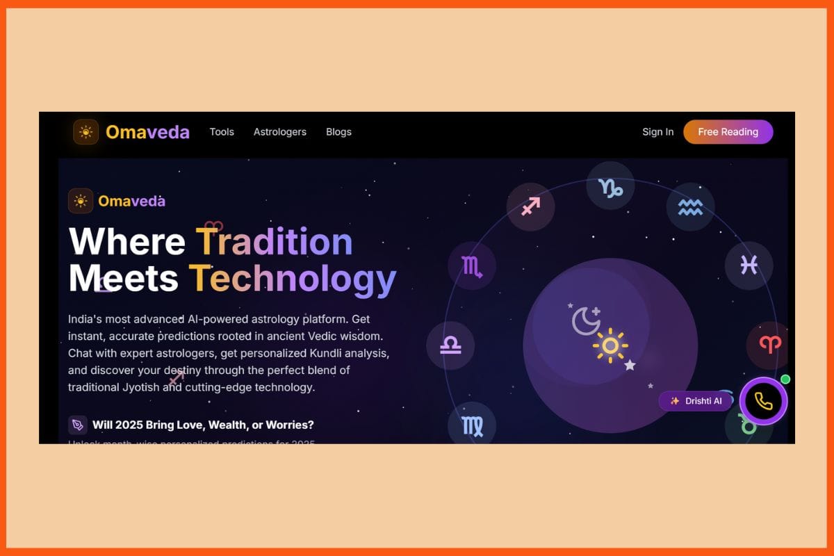 Omaveda - Best AI tools for Astrology