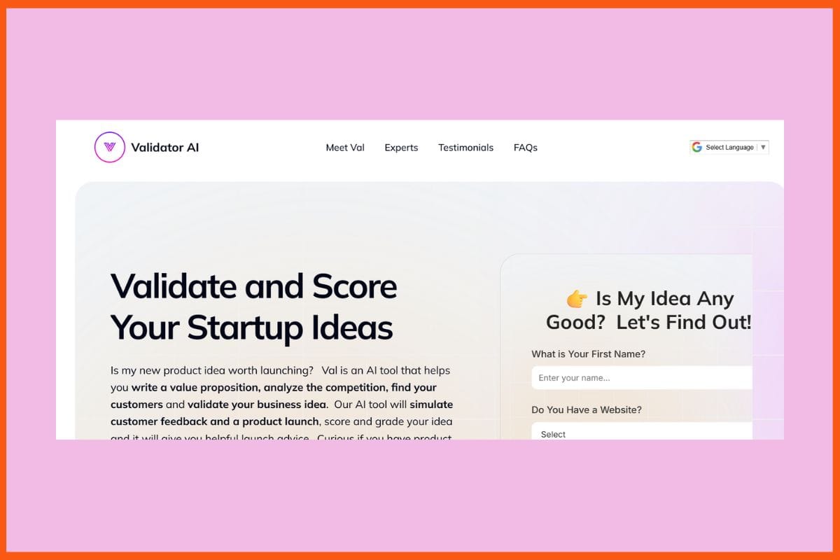 ValidatorAI.com - Best AI Business Idea Validation Tools