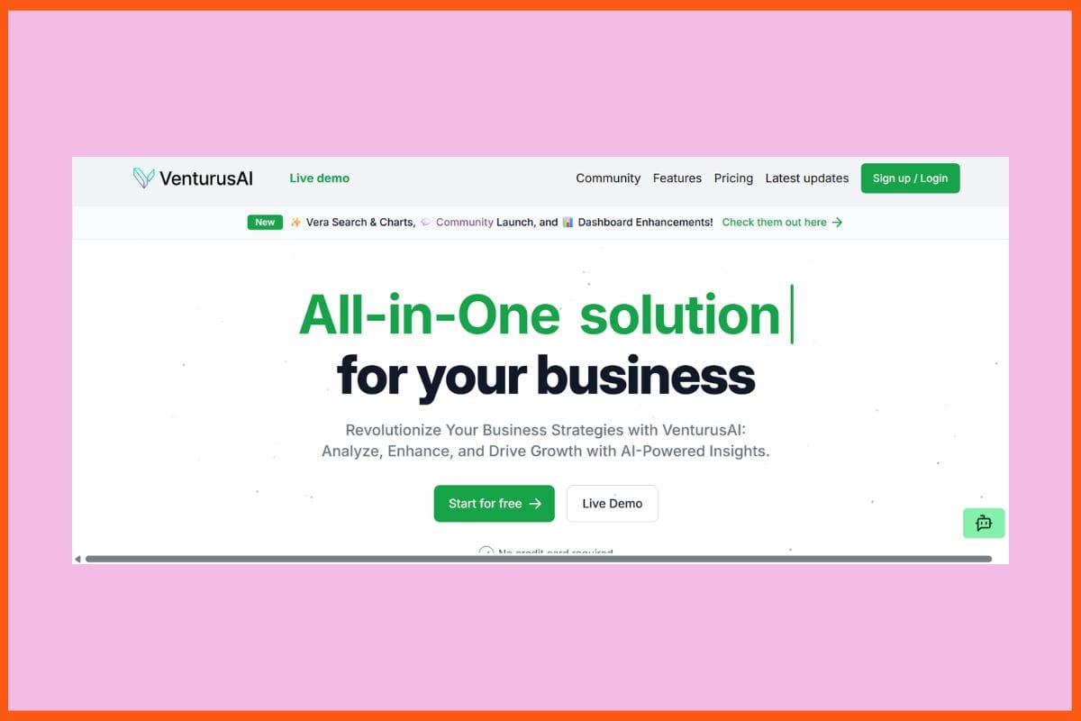 VenturusAI - Best AI Business Idea Validation Tools