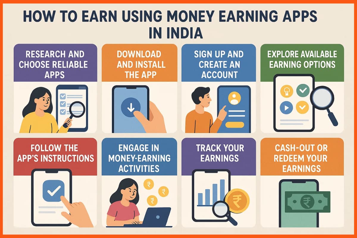 How to Earn Using Money Earning Apps in India