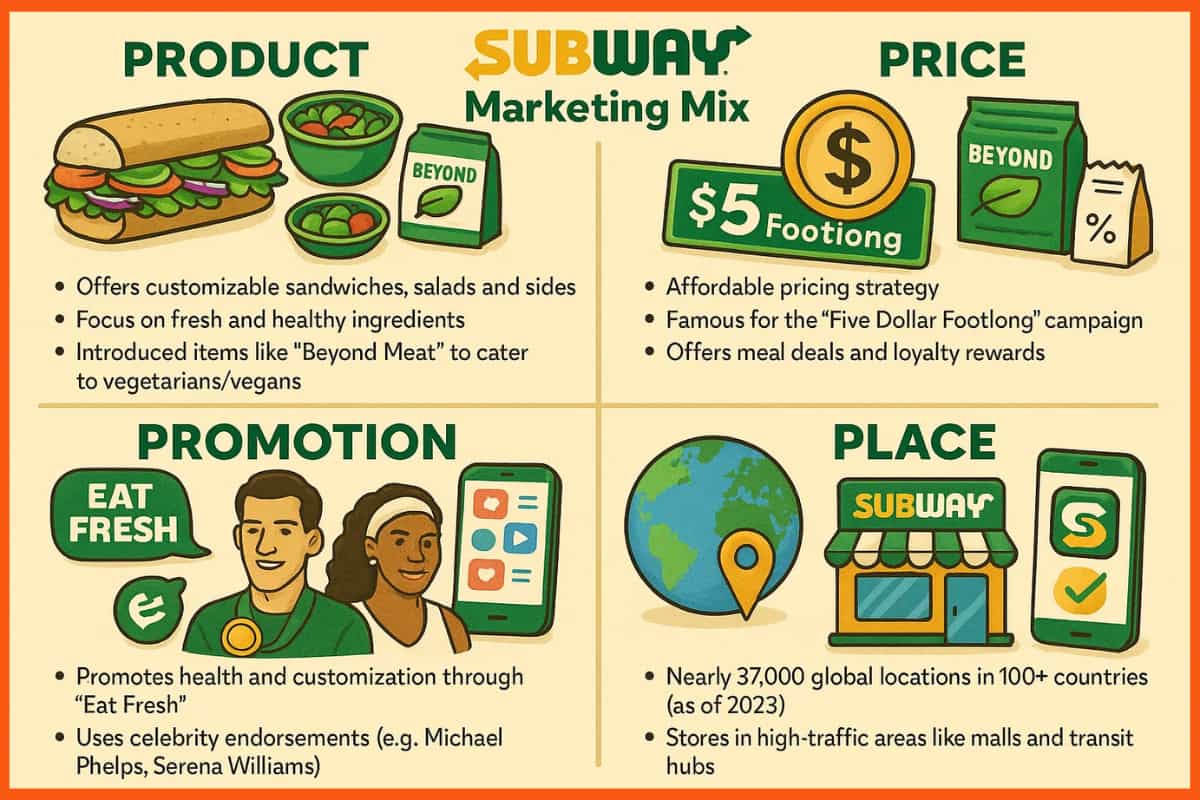 Subway Marketing Mix