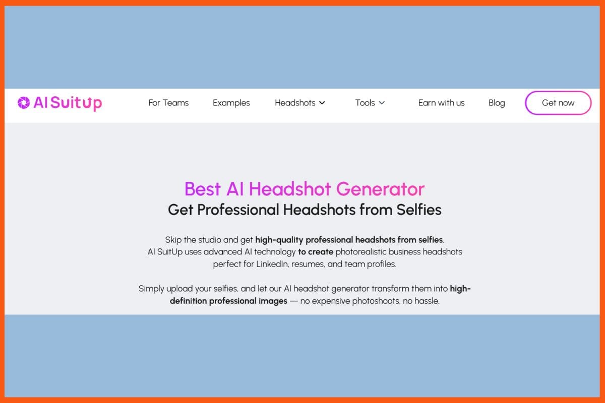 AI SuitUp - Top AI Headshot Generator Tools