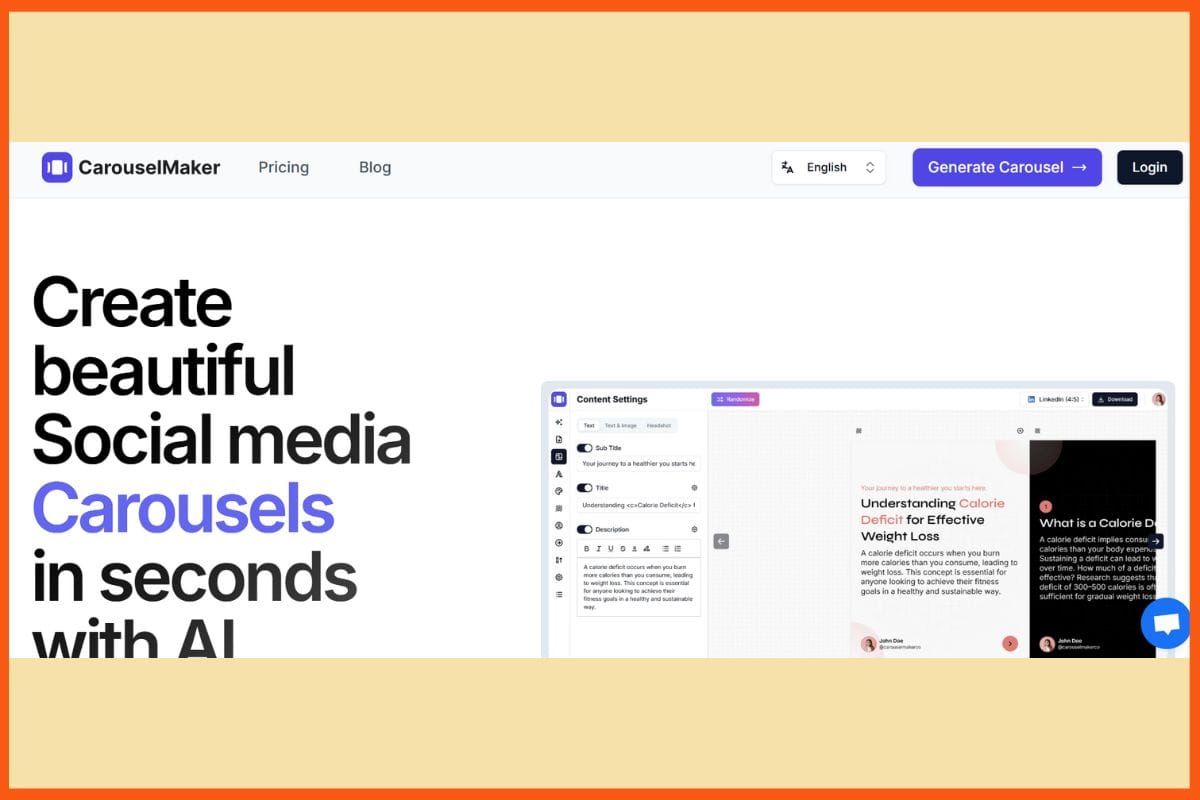 CarouselMaker - Best Text-to-Carousel AI Tools for Social Media