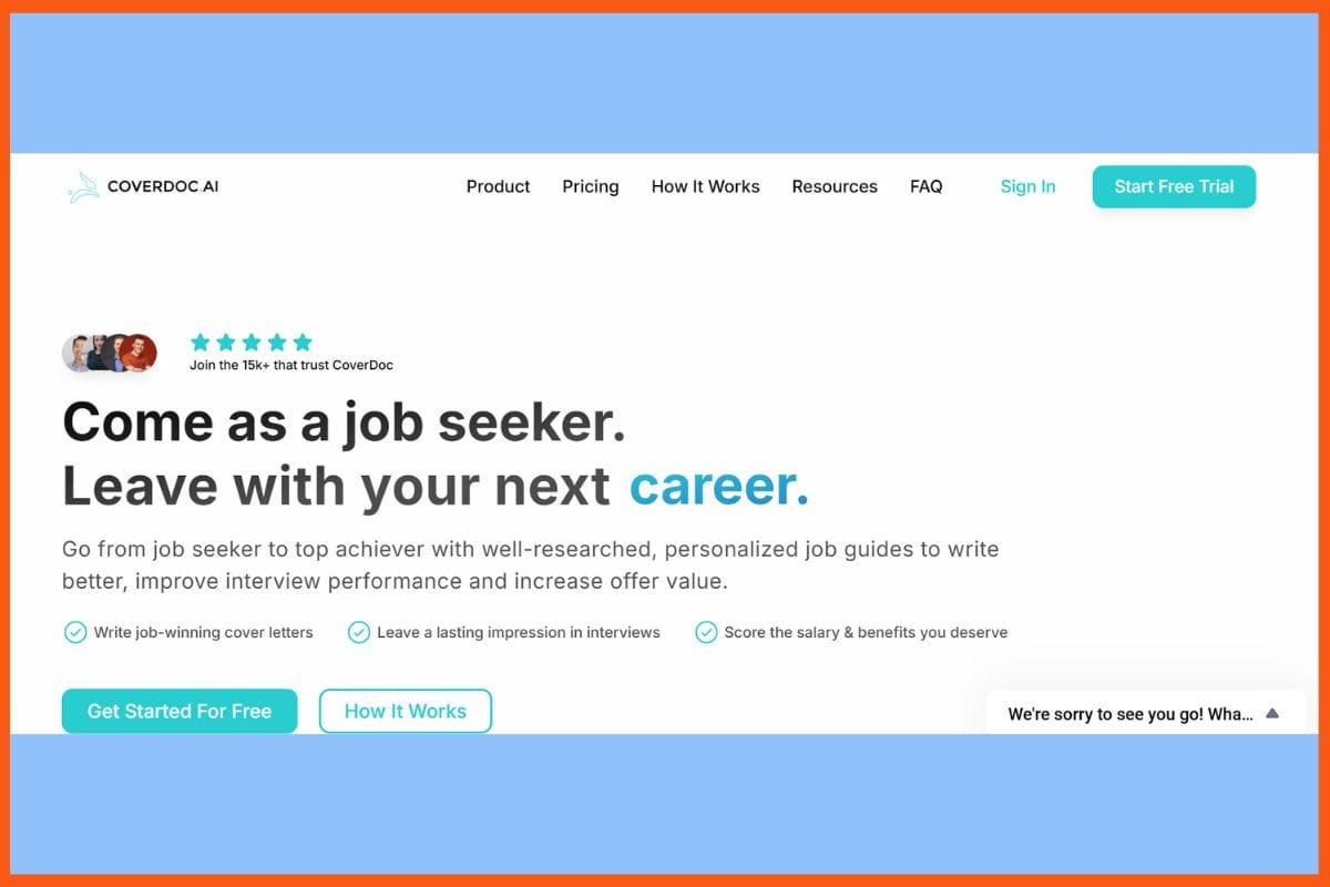 CoverDoc.ai - Top AI Job Application Assistants