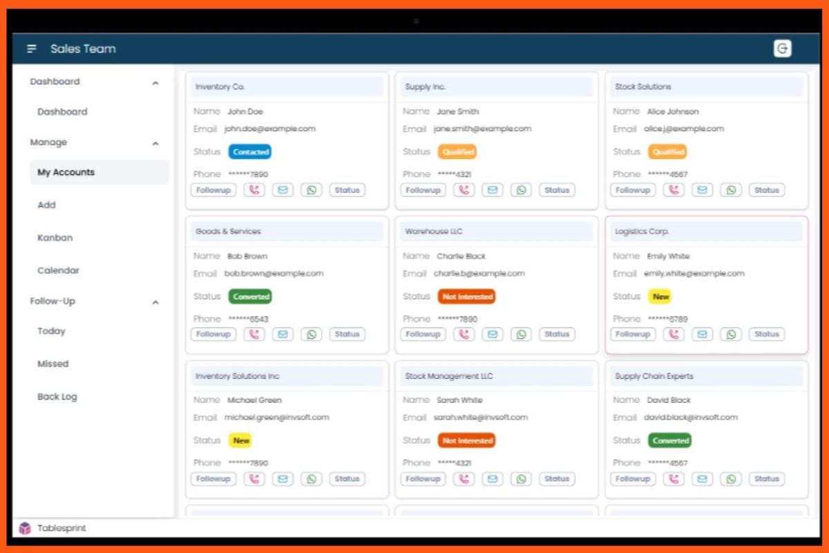 CRM Created with Vibe Coding