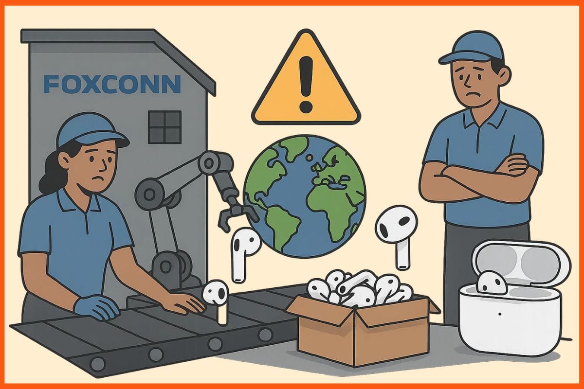 Foxconn’s Telangana plant faces rare earth shortage, Apple AirPods production impacted