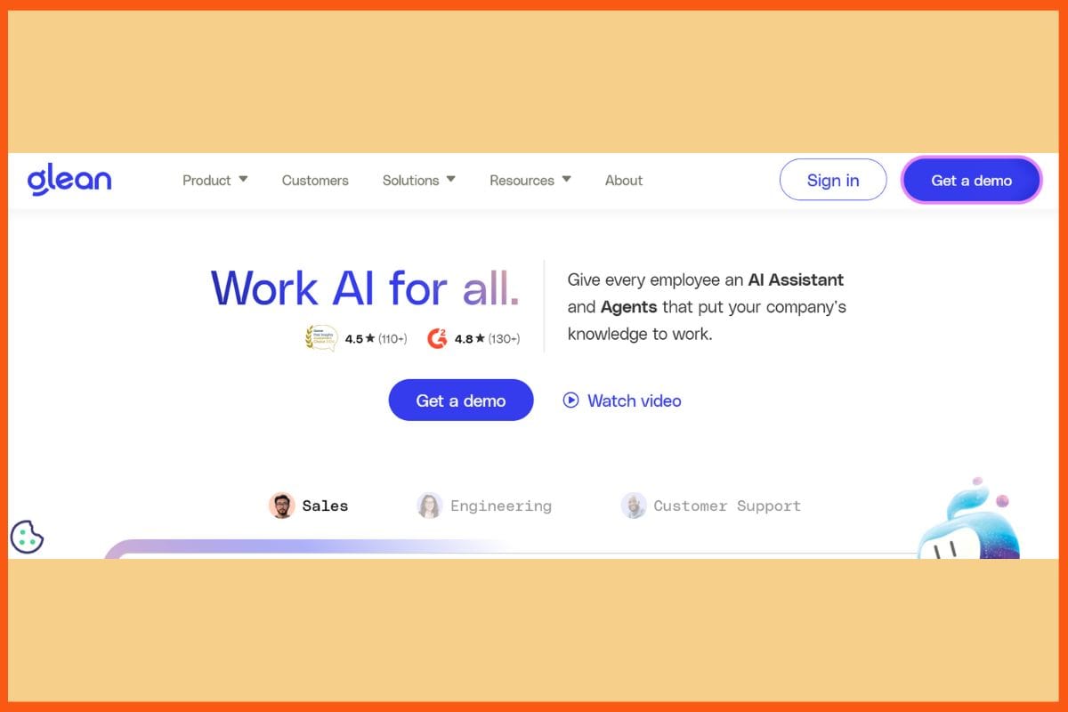 Glean - Top AI Tools For Business Communication