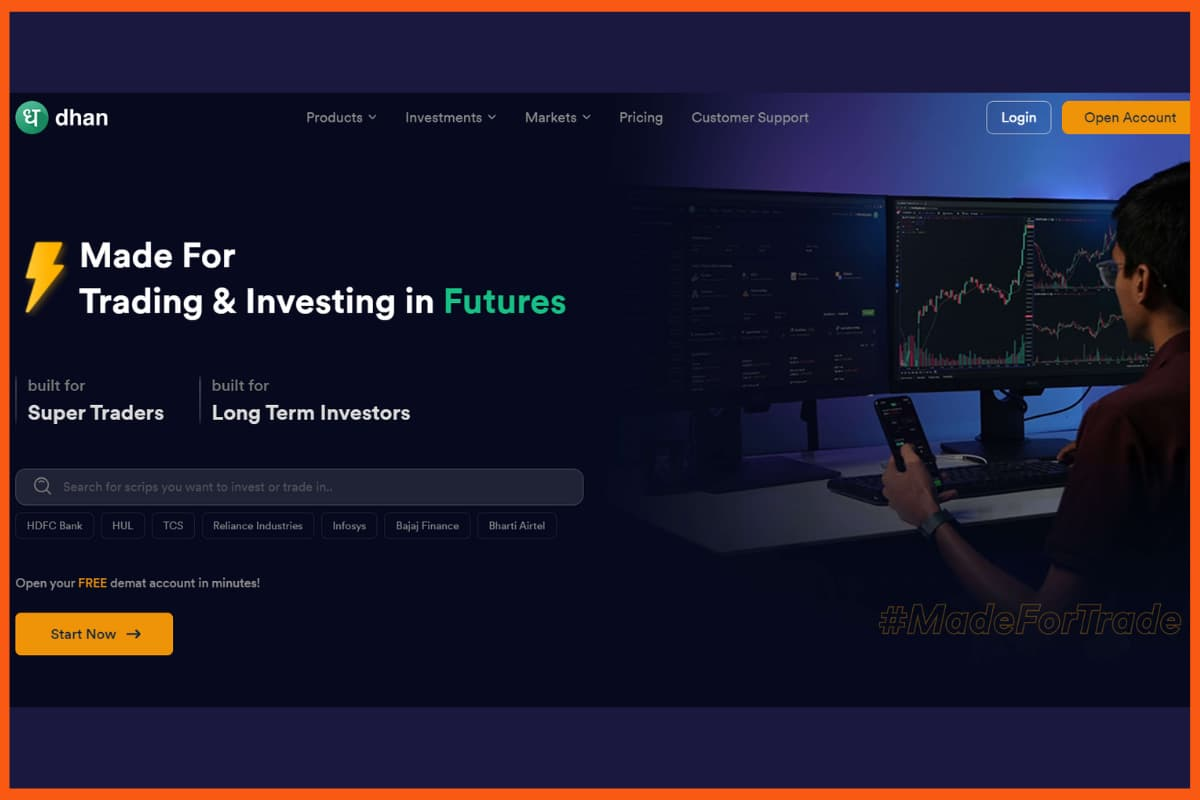 Dhan - Best Trading App in India for Beginners