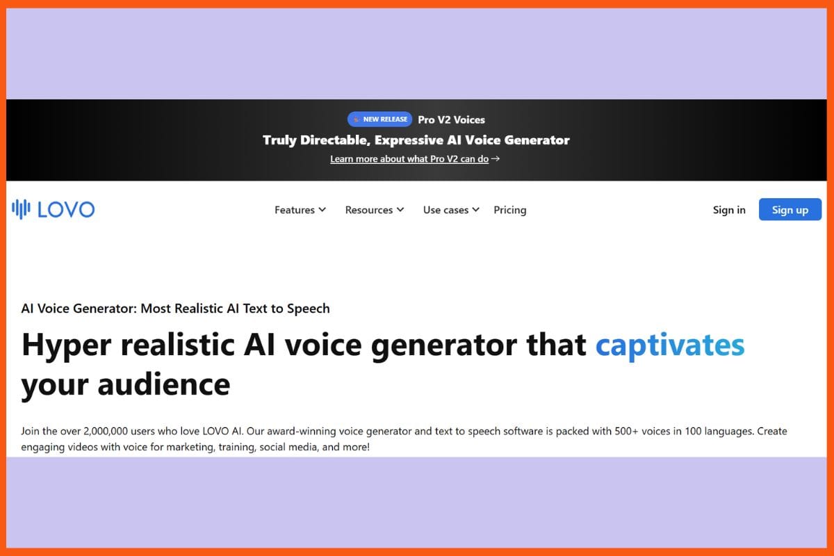 Lovo AI - Best AI Tools for Voiceovers