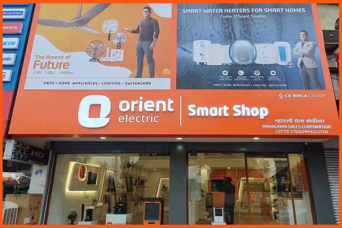 Orient Electric - Best Profitable Electronics Store Franchise Businesses in India