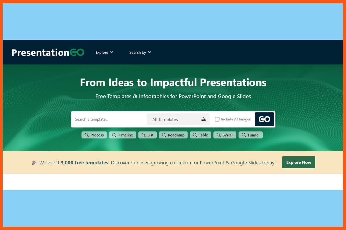 PresentationGO - 10 Best Websites for Professional PowerPoint Templates