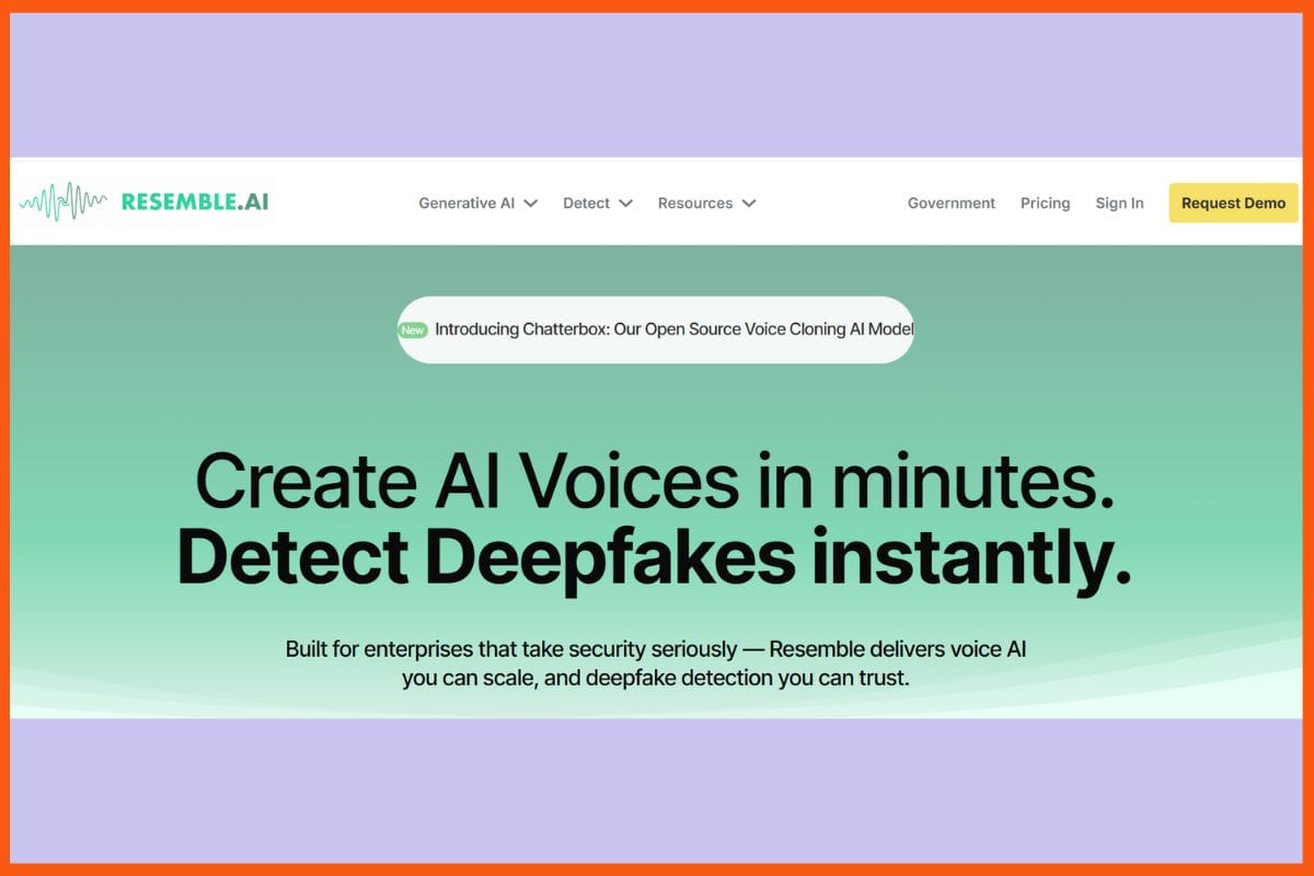 Resemble AI - Best AI Tools for Voiceovers