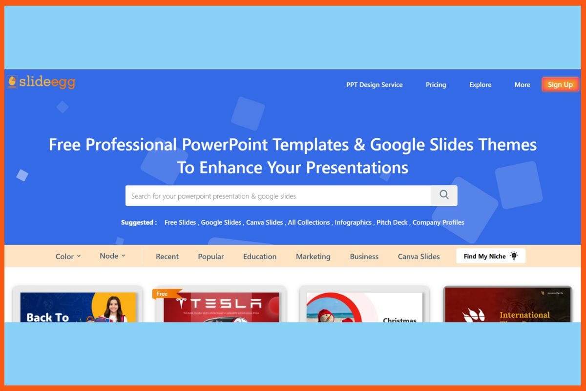 SlideEgg - 10 Best Websites for Professional PowerPoint Templates
