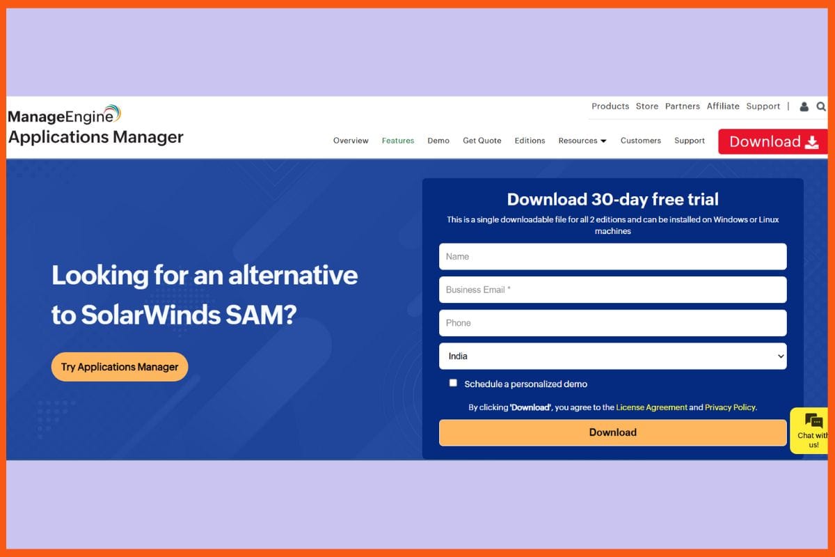 SolarWinds APM - Top AI Tools for App Performance Monitoring